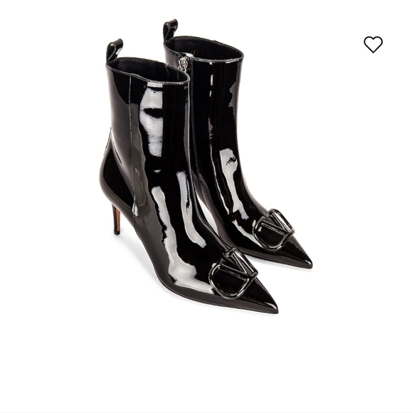 Valentino Garavani Shoes - Authentic NWOT Valentino Gervani Pantent Leather V Boots-Size 37.5